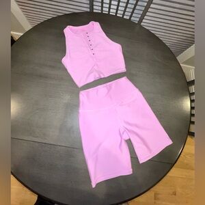 Abercrombie & Fitch Pink Activewear Set